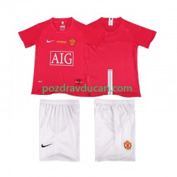 Nogometni Dresovi Manchester United Champions League 2007 Retro Dječji Domaći dres 2008 Kratkih Rukava