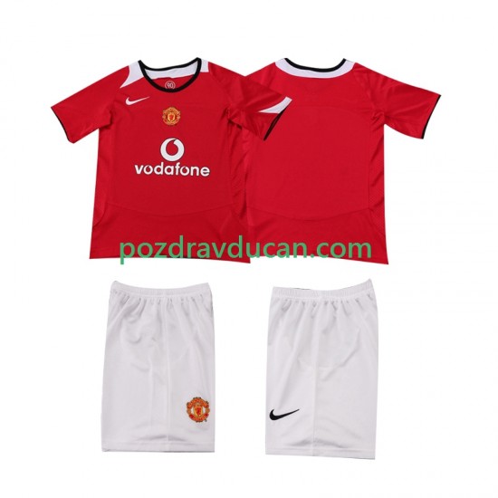 Nogometni Dresovi Manchester United 2005 Retro Dječji Domaći dres 2006 Kratkih Rukava