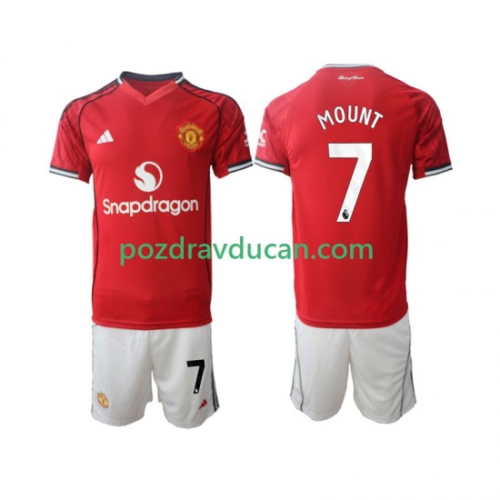 Nogometni Dresovi Manchester United Mason Mount 7 Dječji Domaći dres 2025-2026 Kratkih Rukava