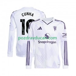 Nogometni Dresovi Manchester United Matheus Cunha 10 Muški Gostujući dres 2025-2026 Dugi Rukav