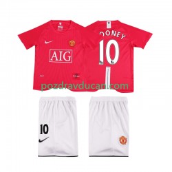 Nogometni Dresovi Manchester United ROONEY 10 Premier League 2007 Retro Dječji Domaći dres 2008 Kratkih Rukava