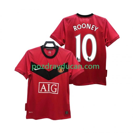 Nogometni Dresovi Manchester United ROONEY 10 2009 Retro Muški Domaći dres 2010 Kratkih Rukava
