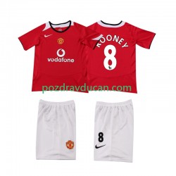 Nogometni Dresovi Manchester United ROONEY 8 2005 Retro Dječji Domaći dres 2006 Kratkih Rukava