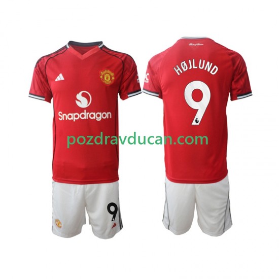 Nogometni Dresovi Manchester United Rasmus Hojlund 9 Dječji Domaći dres 2025-2026 Kratkih Rukava