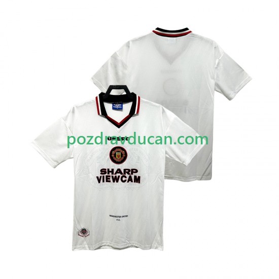 Nogometni Dresovi Manchester United 1996 1997 Retro Muški Gostujući dres Kratkih Rukava