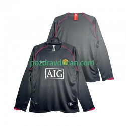 Nogometni Dresovi Manchester United 2007 Retro Muški Gostujući dres 2008 Dugi Rukav