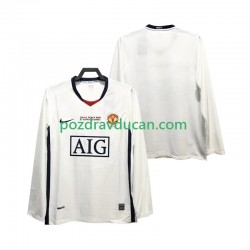 Nogometni Dresovi Manchester United Champions League 2009 Retro Muški Gostujući dres 2008 Dugi Rukav