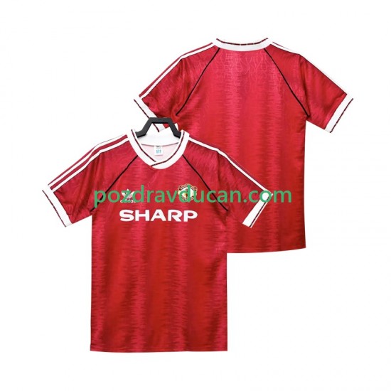 Nogometni Dresovi Manchester United 1990 1992 Retro Muški Domaći dres Kratkih Rukava