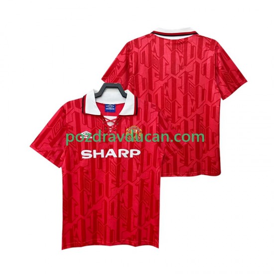 Nogometni Dresovi Manchester United 1992 Retro Muški Domaći dres 1994 Kratkih Rukava