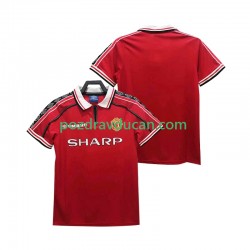 Nogometni Dresovi Manchester United Retro Muški Domaći dres 1998 1999 Kratkih Rukava