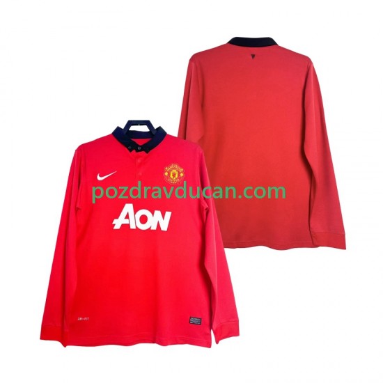 Nogometni Dresovi Manchester United 2013 2014 Retro Muški Domaći dres Dugi Rukav