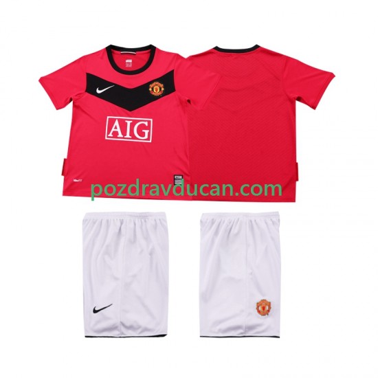 Nogometni Dresovi Manchester United 2009 Retro Dječji Domaći dres 2010 Kratkih Rukava