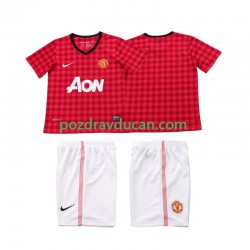 Nogometni Dresovi Manchester United 2012 2013 Retro Dječji Domaći dres Kratkih Rukava