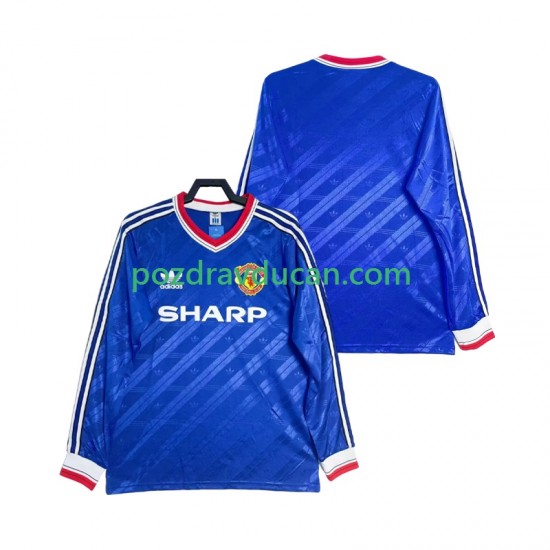 Nogometni Dresovi Manchester United 1986 1988 Retro Muški Treći dres Dugi Rukav