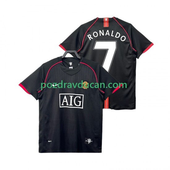 Nogometni Dresovi Manchester United Ronaldo 7 2007 Retro Muški Gostujući dres 2008 Kratkih Rukava