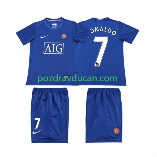 Nogometni Dresovi Manchester United Ronaldo 7 2009 Retro Dječji Treći dres 2008 Kratkih Rukava