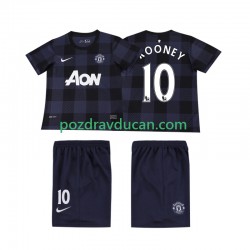 Nogometni Dresovi Manchester United Rooney 10 2013 2014 Retro Dječji Gostujući dres Kratkih Rukava