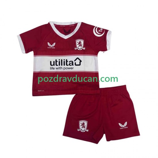 Nogometni Dresovi Middlesbrough Dječji Domaći dres 2025-2026 Kratkih Rukava