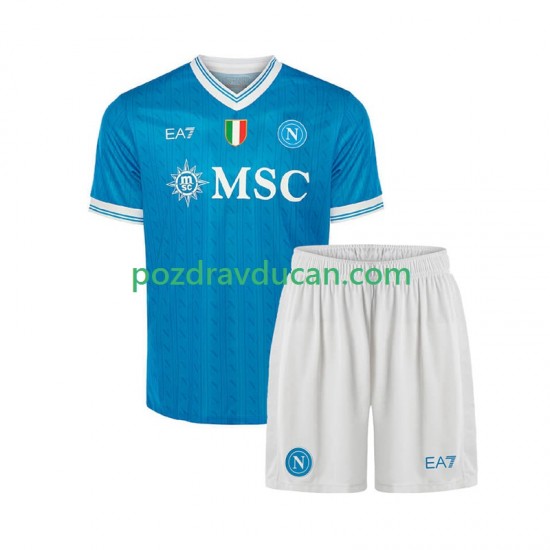 Nogometni Dresovi Napoli Dječji Domaći dres 2025-2026 Kratkih Rukava