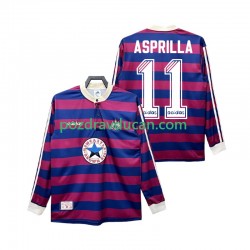 Nogometni Dresovi Newcastle United ASPRILLA 11 1995 1997 Retro Muški Gostujući dres Dugi Rukav