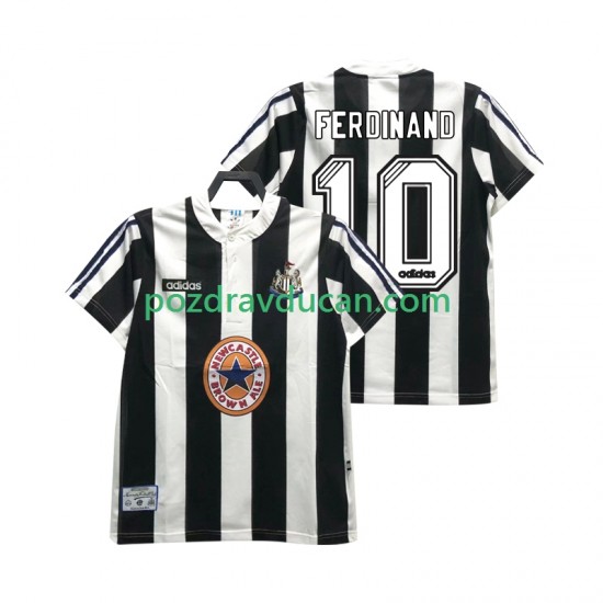 Nogometni Dresovi Newcastle United FERDINANE 10 1995 1997 Retro Muški Domaći dres Kratkih Rukava