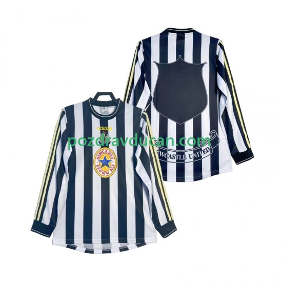 Nogometni Dresovi Newcastle United 1997 Retro Muški Domaći dres 1999 Dugi Rukav