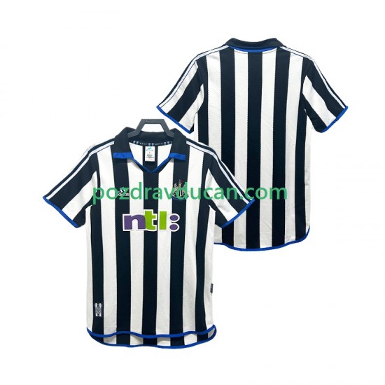 Nogometni Dresovi Newcastle United 2000 2001 Retro Muški Domaći dres Kratkih Rukava