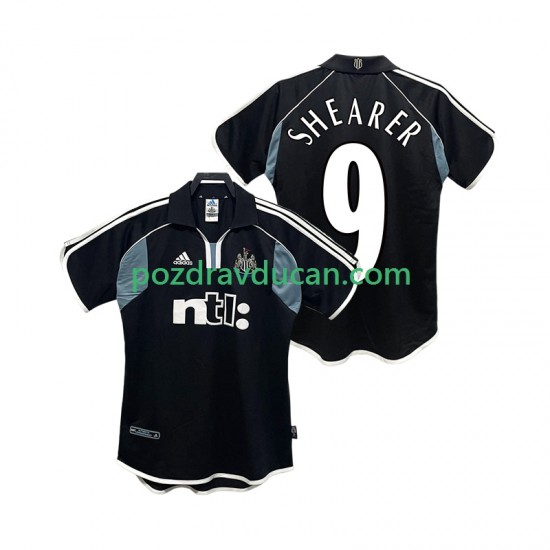 Nogometni Dresovi Newcastle United SHEARER 9 2000 2001 Retro Muški Gostujući dres Kratkih Rukava