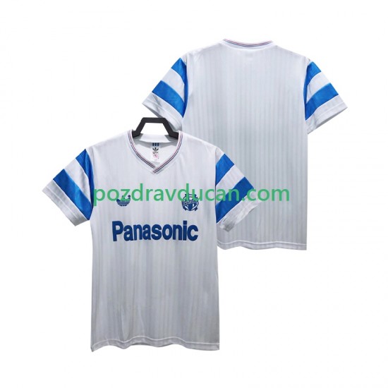 Nogometni Dresovi Olympique de Marseille 1990 Retro Muški Domaći dres Kratkih Rukava