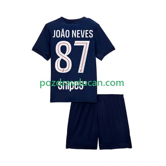 Nogometni Dresovi Paris Saint-Germain Joao Neves 87 Dječji Domaći dres 2025-2026 Kratkih Rukava
