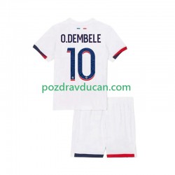 Nogometni Dresovi Paris Saint-Germain Ousmane Dembele 10 Dječji Gostujući dres 2025-2026 Kratkih Rukava