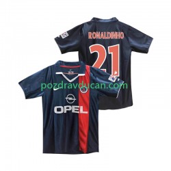 Nogometni Dresovi Paris Saint-Germain RONALDINHO 21 2001 Retro Muški Domaći dres 2002 Kratkih Rukava