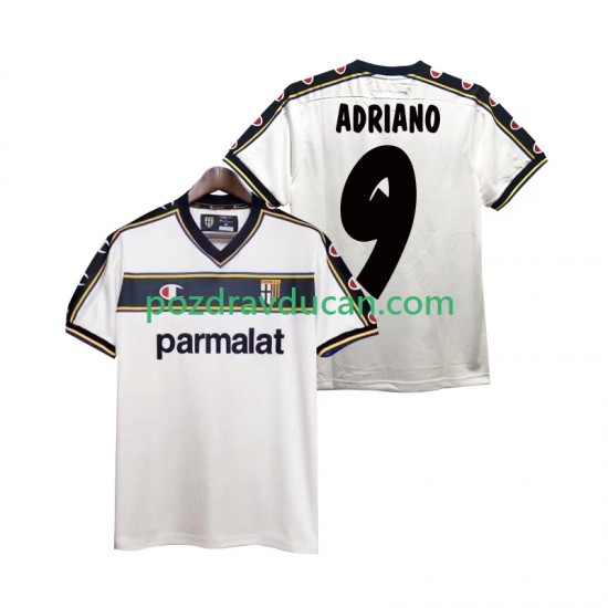 Nogometni Dresovi Parma ADRIANO 9 2003 Retro Muški Gostujući dres 2002 Kratkih Rukava