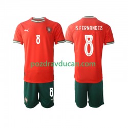 Nogometni Dresovi Portugal Bruno Fernandes 8 Dječji Domaći dres 2025-2026 Kratkih Rukava