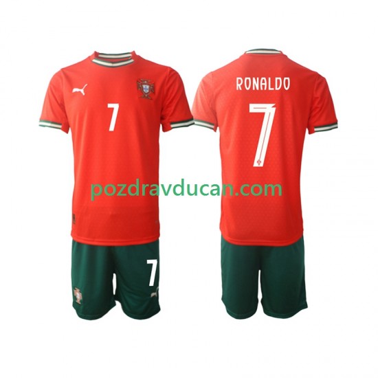 Nogometni Dresovi Portugal Cristiano Ronaldo 7 Dječji Domaći dres 2025 Kratkih Rukava