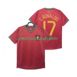 Nogometni Dresovi Portugal Crstiano Ronaldo 17 Retro Muški Domaći dres 2006 Kratkih Rukava
