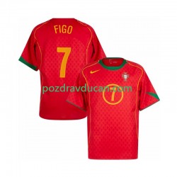 Nogometni Dresovi Portugal Figo 7 Retro Muški Domaći dres 2004 Kratkih Rukava