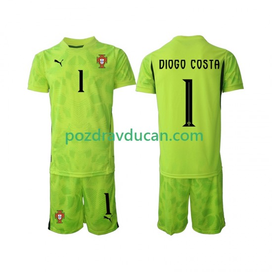 Nogometni Dresovi Portugal Diogo Costa 1 Vratar Dječji Domaći dres 2025 Kratkih Rukava