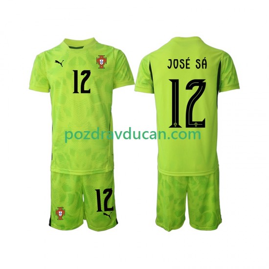 Nogometni Dresovi Portugal Jose Sa 12 Vratar Dječji Domaći dres 2025 Kratkih Rukava