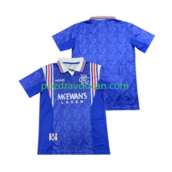 Nogometni Dresovi Rangers 1996 1997 Retro Muški Domaći dres Kratkih Rukava