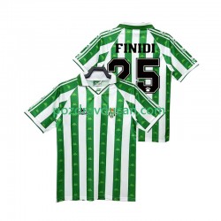 Nogometni Dresovi Real Betis FINIDI 25 1996 1997 Retro Muški Domaći dres Kratkih Rukava