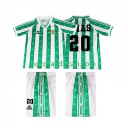 Nogometni Dresovi Real Betis Tomas Olias 20 1996 1997 Retro Dječji Domaći dres Kratkih Rukava