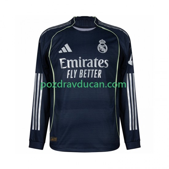 Nogometni Dresovi Real Madrid Muški Gostujući dres 2025-2026 Dugi Rukav