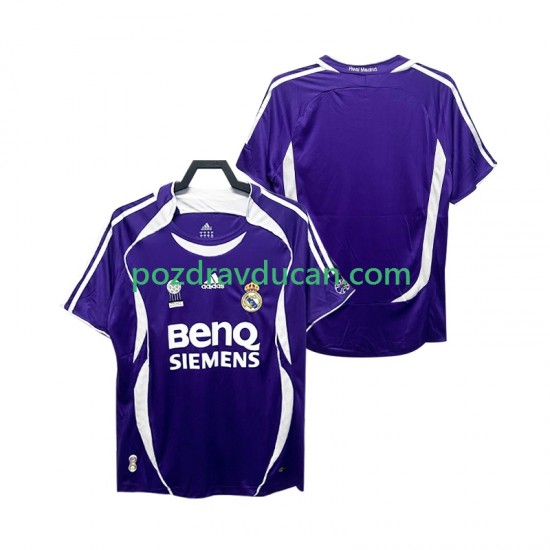 Nogometni Dresovi Real Madrid 2007 Retro Muški Gostujući dres 2006 Kratkih Rukava