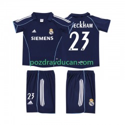 Nogometni Dresovi Real Madrid BECKHAM 23 2005 Retro Dječji Gostujući dres 2006 Kratkih Rukava