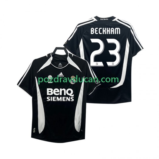 Nogometni Dresovi Real Madrid Beckham 23 2007 Retro Muški Treći dres 2006 Kratkih Rukava