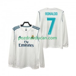 Nogometni Dresovi Real Madrid CRISTIANO RONALDO 7 2017 2018 Retro Muški Domaći dres Dugi Rukav