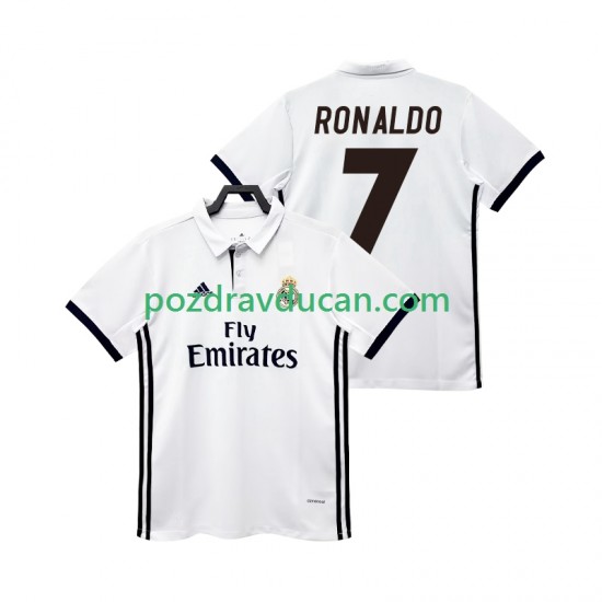 Nogometni Dresovi Real Madrid CRISTIANO RONALDO 7 2017 2018 Retro Muški Domaći dres Kratkih Rukava