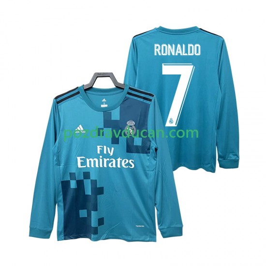 Nogometni Dresovi Real Madrid CRISTIANO RONALDO 7 2017 2018 Retro Muški Treći dres Dugi Rukav