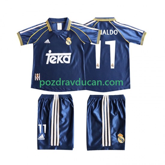 Nogometni Dresovi Real Madrid Cristiano Ronaldo 11 Retro Dječji Treći dres 1998 1999 Kratkih Rukava
